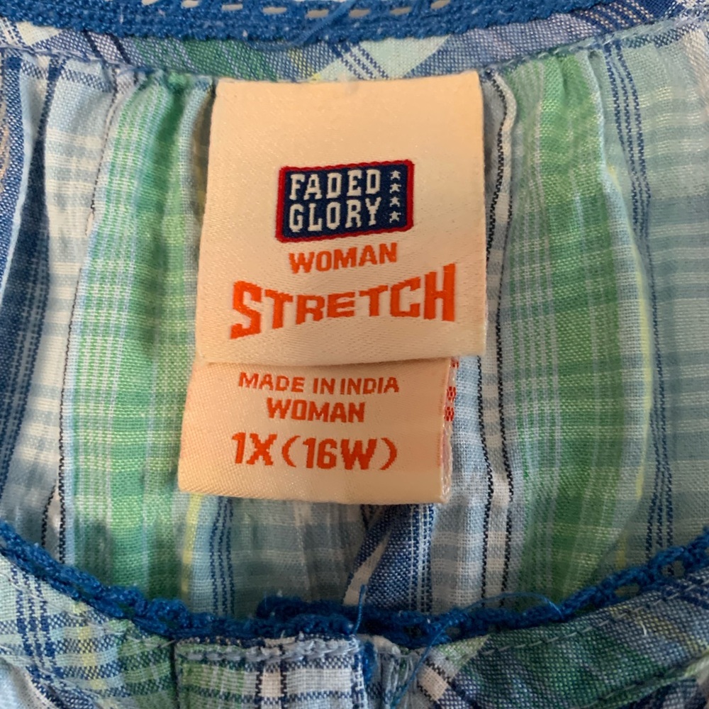 Faded Glory Plaid Top - Picture 6 of 16